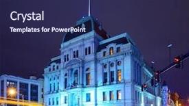  Presentation with statuary hall - Amazing PPT theme having creative thinking big ideas refresh backdrop and a light gray colored foreground.