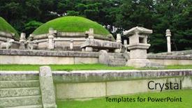  Presentation with korea unesco - Colorful PPT theme enhanced with ri kaesong city north korea backdrop and a yellow colored foreground