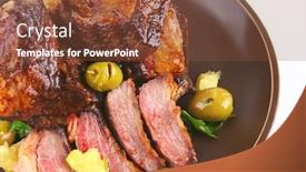  Presentation with old style - Cool new presentation with rib's and olives close up on old style dish backdrop and a tawny brown colored foreground