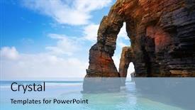  Presentation with spain - Amazing PPT layouts having ribadeo galicia of lugo spain backdrop and a light blue colored foreground