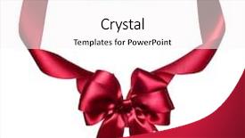  Presentation with events and decoration presentation - Audience pleasing presentation consisting of ribbon decoration object on white backdrop and a white colored foreground