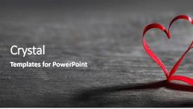  Presentation with hearts - Theme consisting of ribbon hearts on wooden backround background and a gray colored foreground