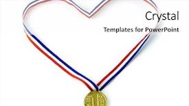  Presentation with red gold white - Theme with made in china engraved in plastic product background and a dark gray colored foreground