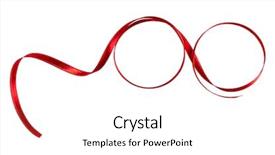  Presentation with satin - Audience pleasing PPT theme consisting of red color isolated on white backdrop and a  colored foreground