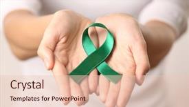  Presentation with kidney cancer - Theme with ribbon mitochondrial diseases and kidney background and a lemonade colored foreground