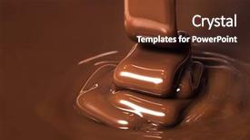  Presentation with chocolate - Amazing PPT layouts having ribbon of chocolate backdrop and a tawny brown colored foreground
