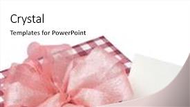  Presentation with gift ribbon - Colorful PPT layouts enhanced with ribbon with a blank gift tag backdrop and a white colored foreground