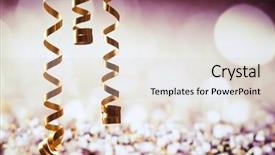  Presentation with celebrations - Audience pleasing theme consisting of ribbons and holiday lights - new backdrop and a  colored foreground