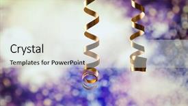  Presentation with celebrations - Slides enhanced with ribbons and holiday lights - new background and a  colored foreground