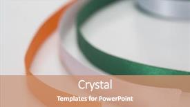  Presentation with india flag - Colorful slide set enhanced with ribbons representing indian flag colors backdrop and a coral colored foreground