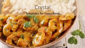  Presentation with coconut milk - Colorful PPT layouts enhanced with rice-and-shrimp-cooked backdrop and a lemonade colored foreground