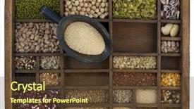  Presentation with rice grain - Presentation enhanced with rice black - rustic scoop of amaranth grain background and a tawny brown colored foreground