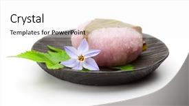  Presentation with confectionery - Cool new presentation theme with rice flour - japanese confectionery sakuramochi backdrop and a white colored foreground