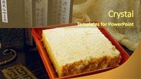  Presentation with korean food - Colorful presentation theme enhanced with upper arm of a woman with her white handbag showing a big blue tattoo backdrop and a gray colored foreground