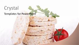  Presentation with rice cake - Audience pleasing presentation theme consisting of rice cake backdrop and a white colored foreground