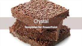  Presentation with rice - PPT layouts having rice crispy treats on white background and a tawny brown colored foreground