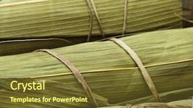  Presentation with dragon boat - PPT layouts consisting of rice dumpling for dragon boat background and a tawny brown colored foreground