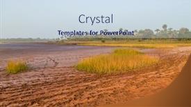  Presentation with rice fields - Presentation theme with rice-fields-outside-bissau background and a sky blue colored foreground