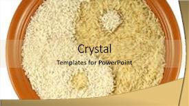  Presentation with yin yang - Audience pleasing slides consisting of rice forming yin yang backdrop and a yellow colored foreground