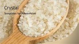  Presentation with rice grain - Slides featuring rice grain in wooden spoon background and a soft green colored foreground