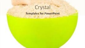  Presentation with white plate - Slides with rice-in-a-yellow-plate background and a lemonade colored foreground