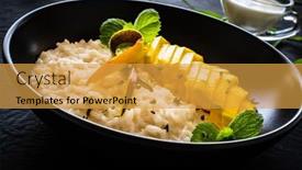  Presentation with milk coconut - Presentation theme enhanced with rice-in-coconut-milk background and a yellow colored foreground