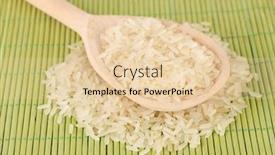  Presentation with bamboo - Presentation theme enhanced with rice-in-wooden-spoon background and a lemonade colored foreground