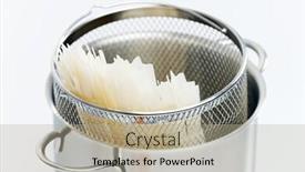  Presentation with noodles - Cool new slides with rice noodles in pot backdrop and a mint green colored foreground