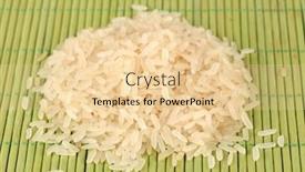  Presentation with bamboo - Theme featuring rice-on-bamboo-mat background and a blonde colored foreground