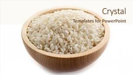  Presentation with rice - Audience pleasing slide deck consisting of rice on bowl backdrop and a lemonade colored foreground