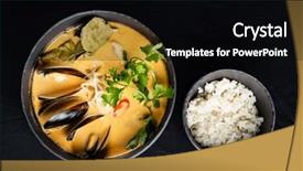  Presentation with jasmine rice brown rice black - Beautiful presentation design featuring rice on the black backdrop and a black colored foreground