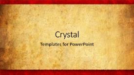  Presentation with vintage paper - PPT theme featuring rice paper - vintage background background and a yellow colored foreground