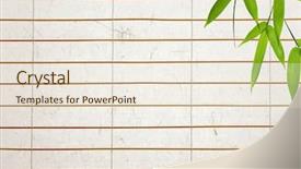  Presentation with bamboo paper - Beautiful presentation theme featuring rice paper blinds with bamboo backdrop and a lemonade colored foreground