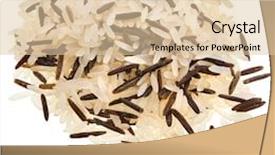  Presentation with rice - Slide deck with healing word cloud on a white background background and a light gray colored foreground