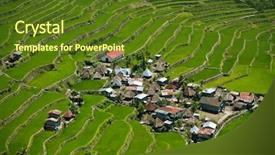  Presentation with old philippines - Colorful PPT layouts enhanced with rice terraces ifugao province philippines backdrop and a tawny brown colored foreground