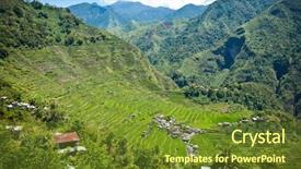  Presentation with old philippines - Audience pleasing theme consisting of rice terraces ifugao province philippines backdrop and a tawny brown colored foreground