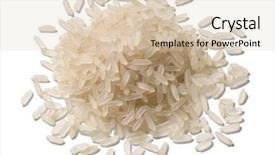  Presentation with rice grain - Audience pleasing theme consisting of rice backdrop and a lemonade colored foreground