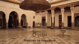  Presentation with rich - Presentation theme having rich-decorated-interior-of-marrakech background and a coral colored foreground