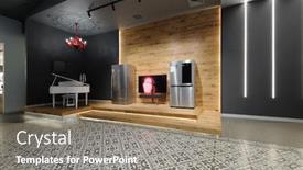  Presentation with ant - Slide set consisting of rich-interior-of-premium-luxury background and a coral colored foreground