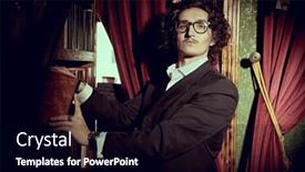  Presentation with colonial - Presentation theme featuring rich-male-aristocrat-stands background and a black colored foreground