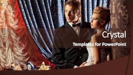  Presentation with rich - Amazing slide set having rich people - charming bride and groom backdrop and a  colored foreground