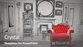  Presentation with handcraft luxury - Theme having rich picture - luxury living room background and a  colored foreground