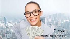  Presentation with joint venture crowdfunding money business - Audience pleasing PPT layouts consisting of rich real estate - business money city and banking backdrop and a lemonade colored foreground