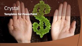  Presentation with rich - Colorful slide set enhanced with rich-soil-for-your-income backdrop and a tawny brown colored foreground