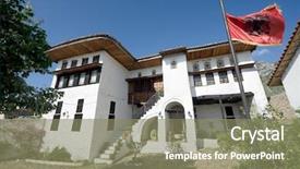  Presentation with museum - Theme featuring rich toptani family around 1800 background and a coral colored foreground