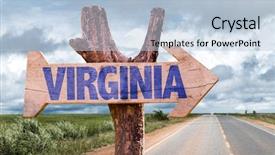  Presentation with virginia - Presentation design having richmond va - virginia wooden sign with agriculture background and a  colored foreground
