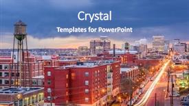  Presentation with virginia - Audience pleasing slide deck consisting of richmond virginia usa downtown cityscape backdrop and a teal colored foreground
