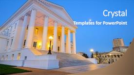  Presentation with virginia - Presentation theme featuring richmond virginia usa background and a teal colored foreground