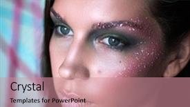  Presentation with riddle - Audience pleasing slide deck consisting of riddle - beauty brunette girl with magic backdrop and a coral colored foreground