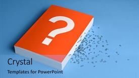  Presentation with riddle - Beautiful PPT theme featuring riddle - concept of loss of meaning backdrop and a light blue colored foreground